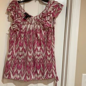 Inc tank top with ruffles